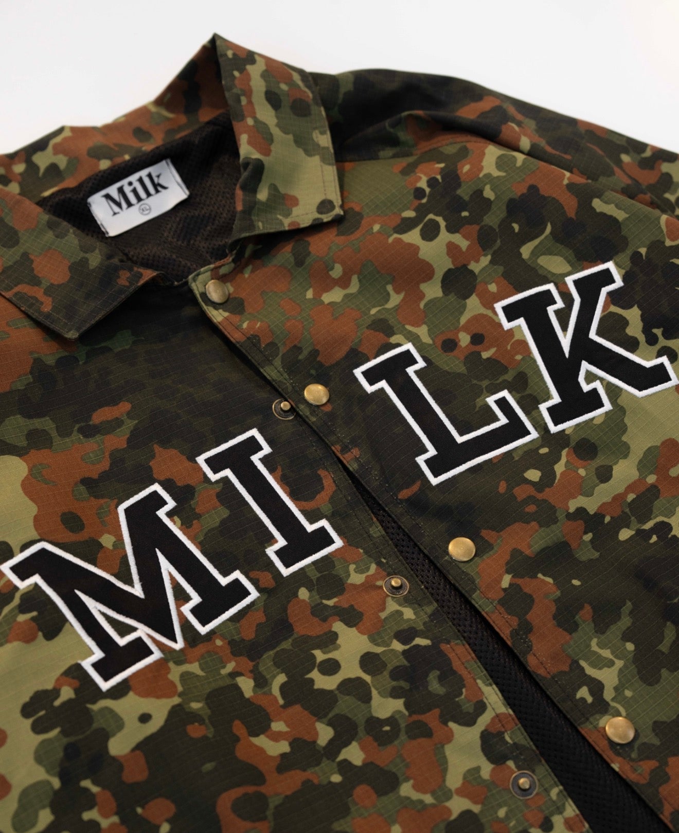 Milk Jerry Camo Coach Jacket