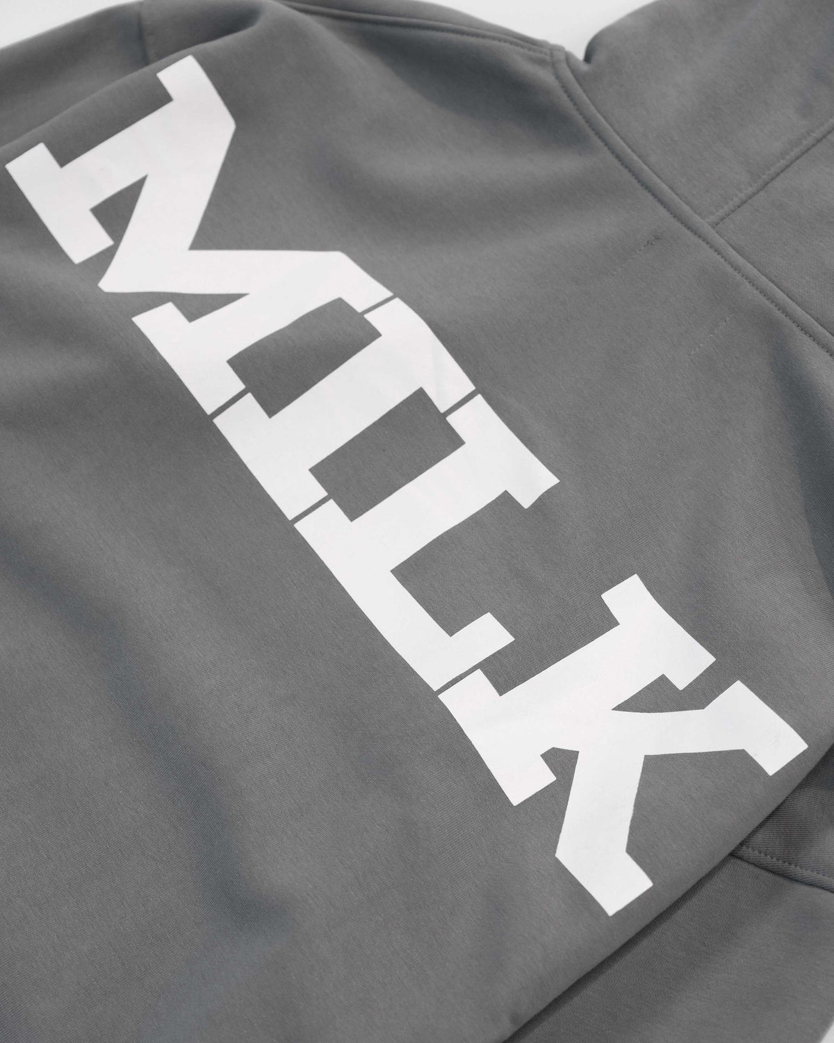 Milk Spellout Hoodie - Grey #Colour_Grey