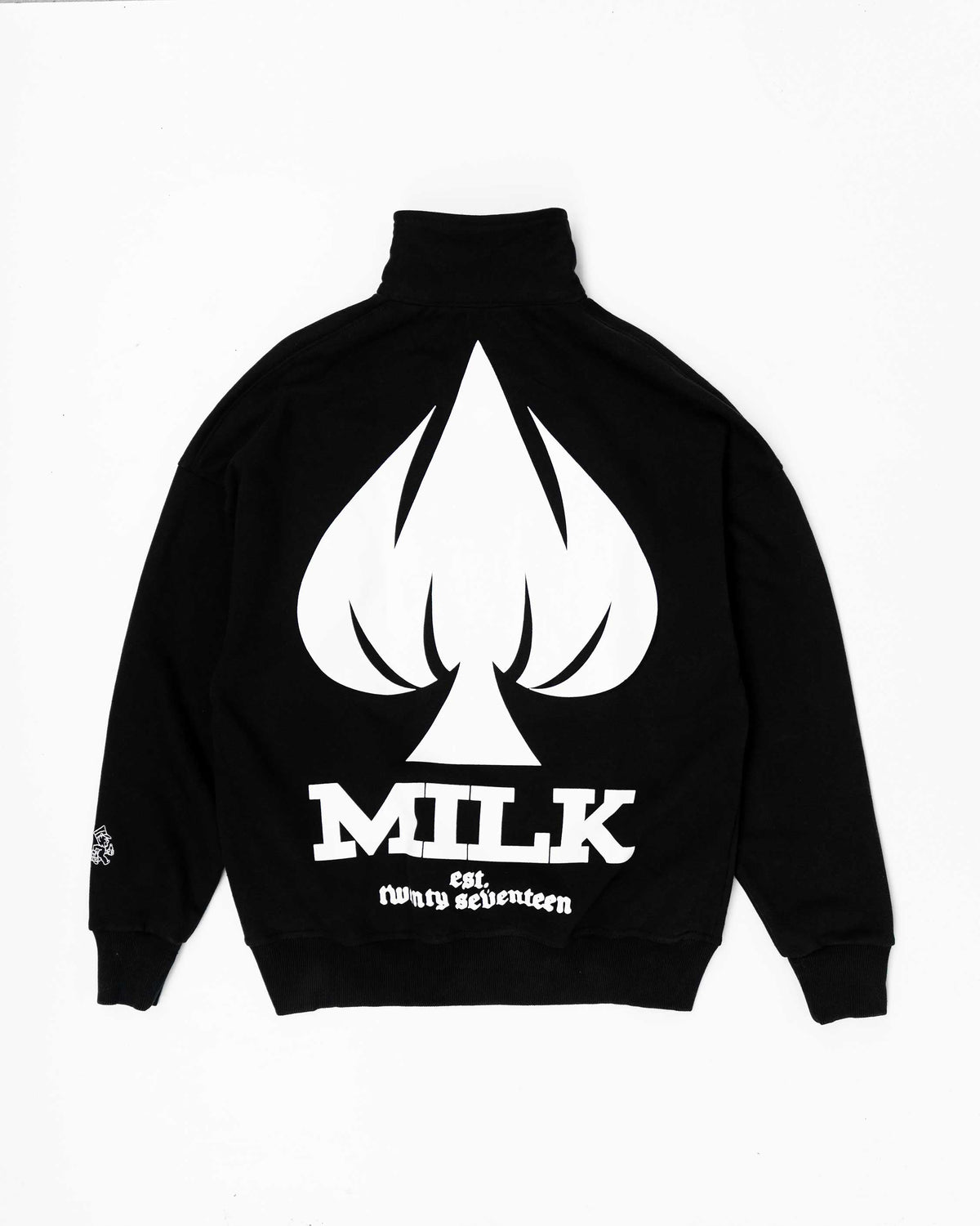 Ace Of Spades 1/4 Zip - Washed Black #Colour_Washed Black