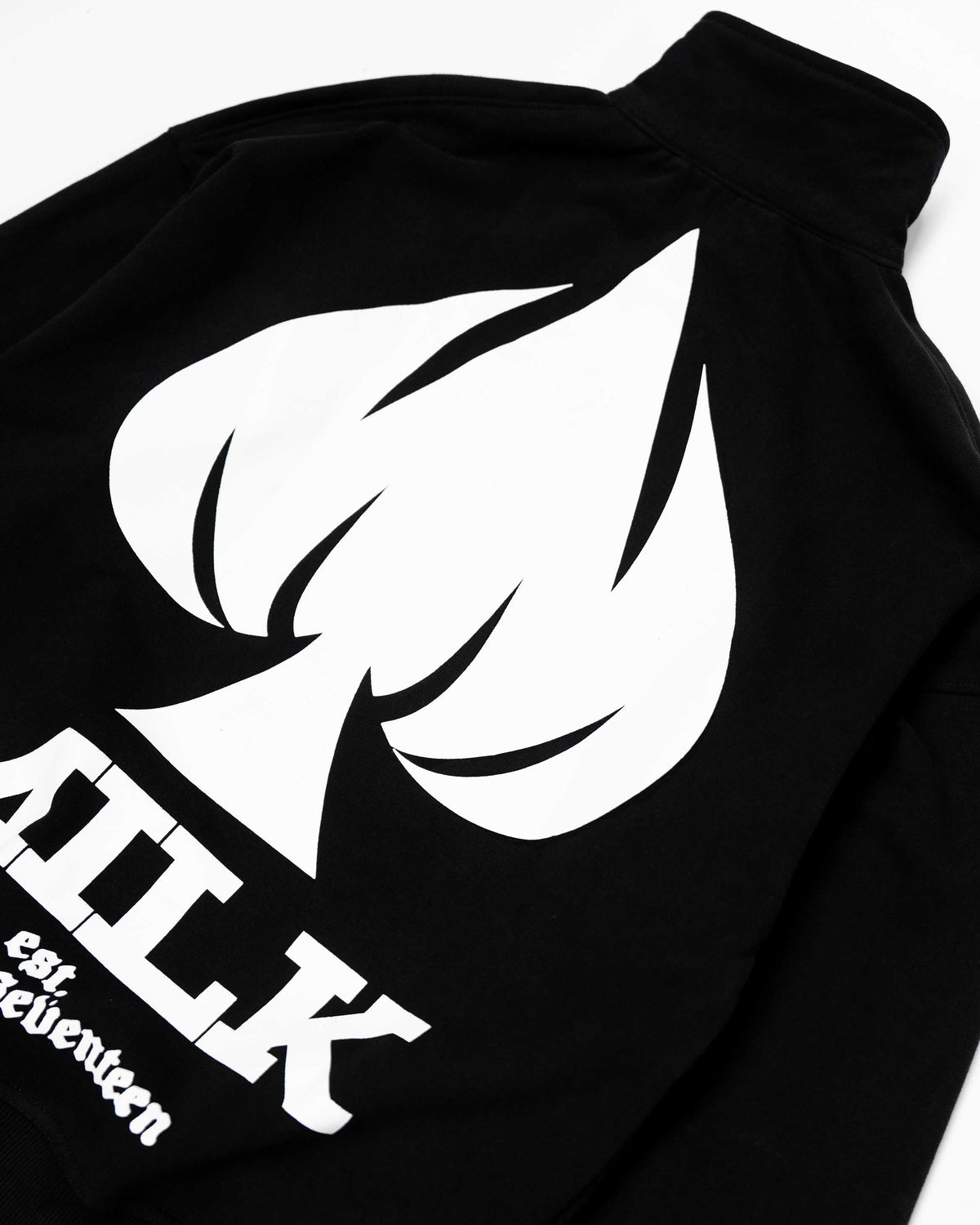 Ace Of Spades 1/4 Zip - Washed Black #Colour_Washed Black