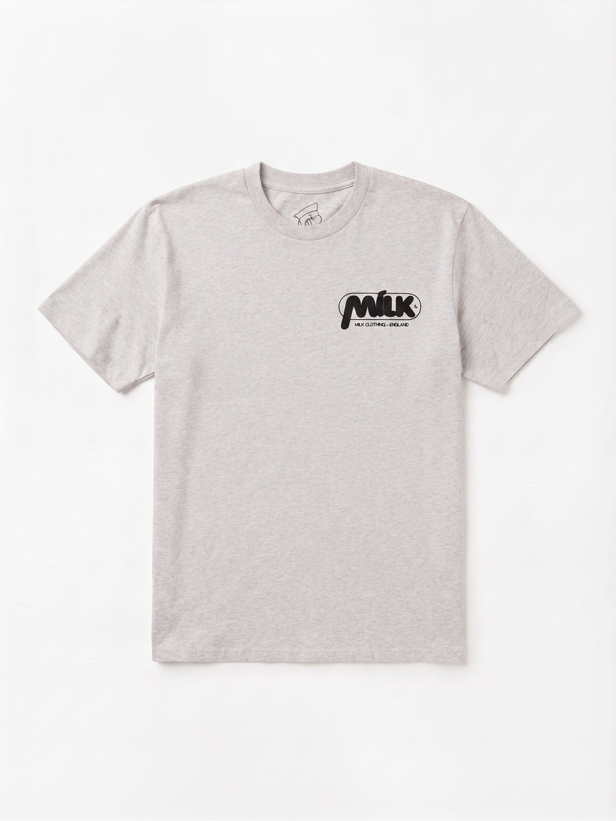 Milk Daily Tee - Heather White #Colour_Heather White
