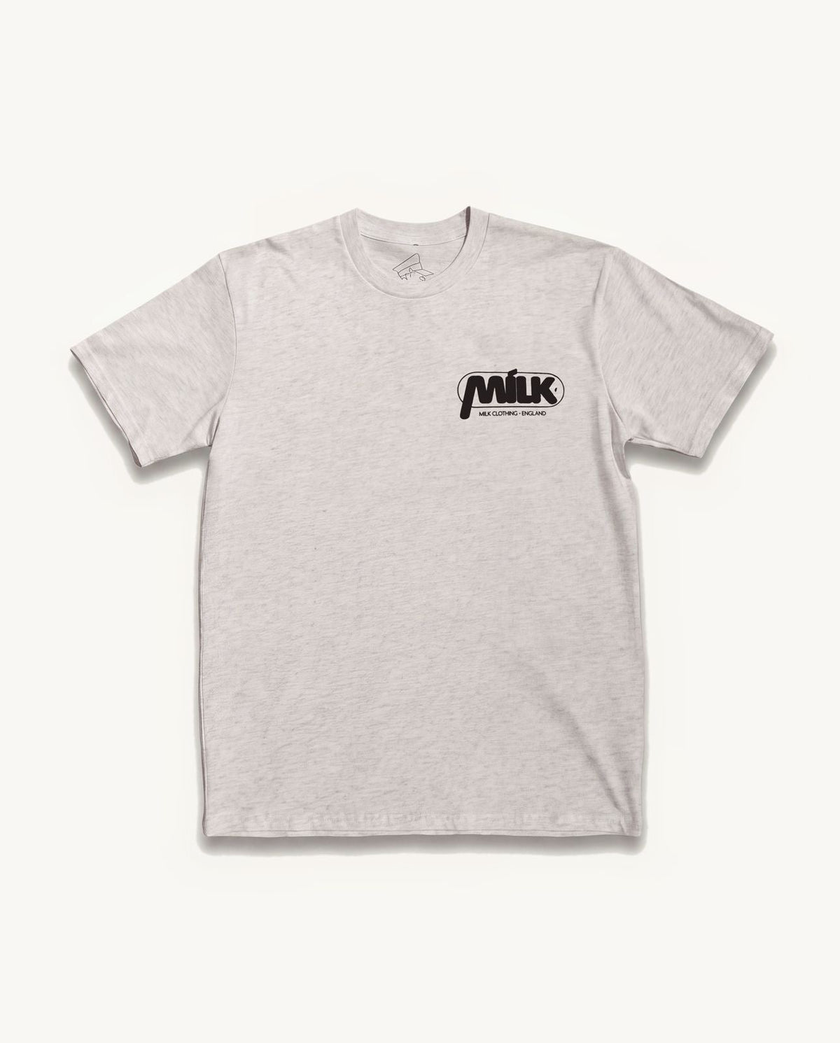 Milk Daily Tee - Heather White #Colour_Heather White
