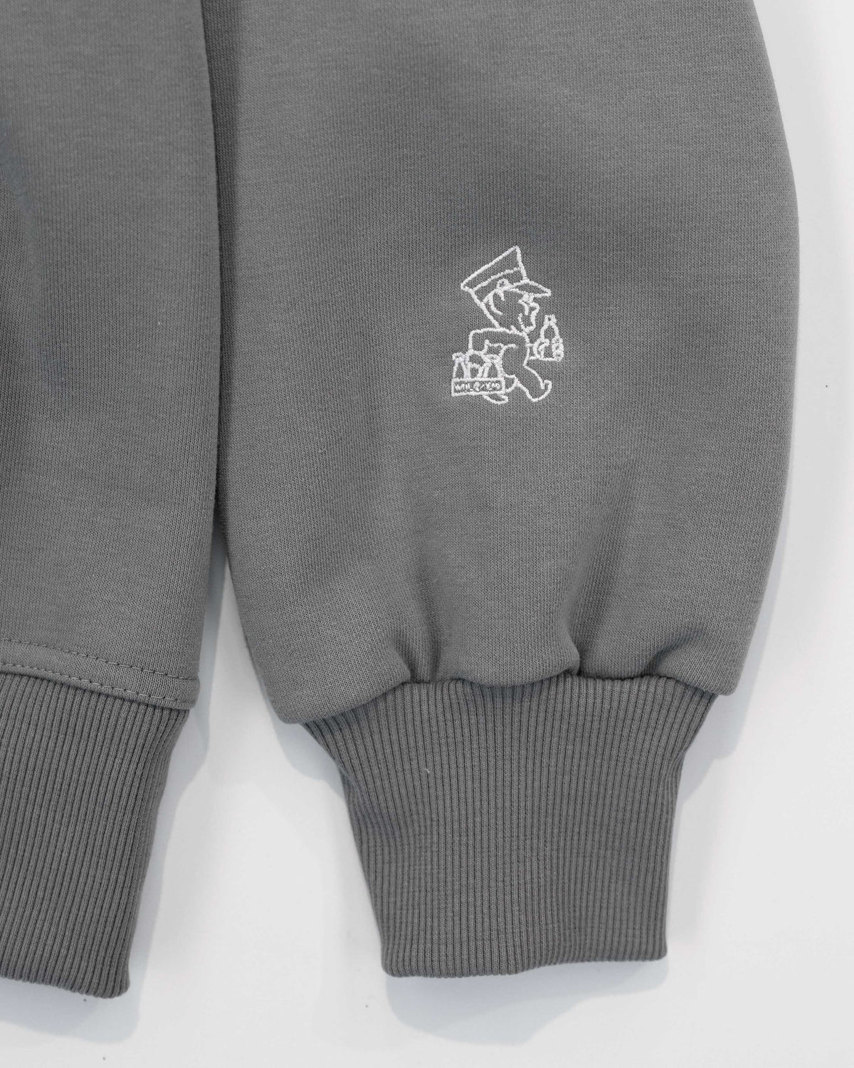 Milk Spellout Hoodie - Grey #Colour_Grey