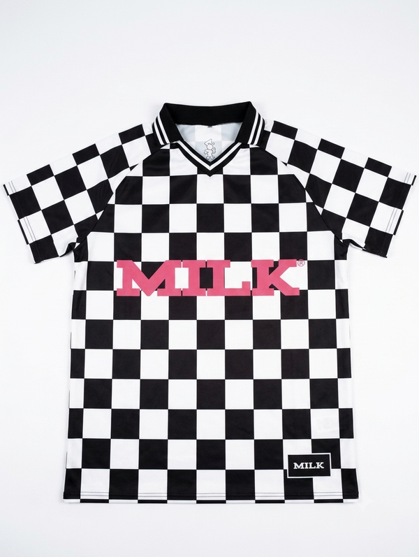 Milk Checkered Past Football Shirt