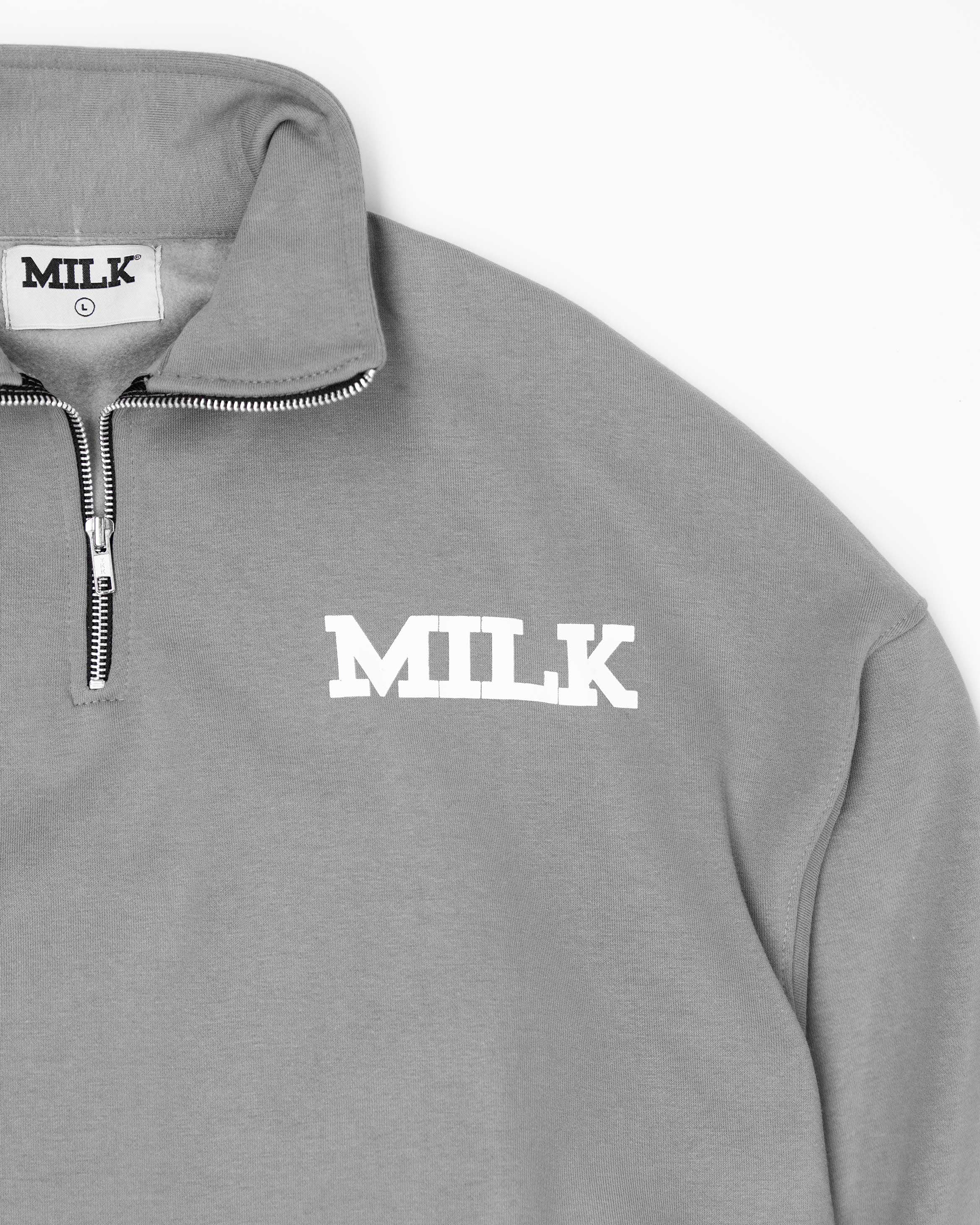 Milk Spellout 1/4 Zip