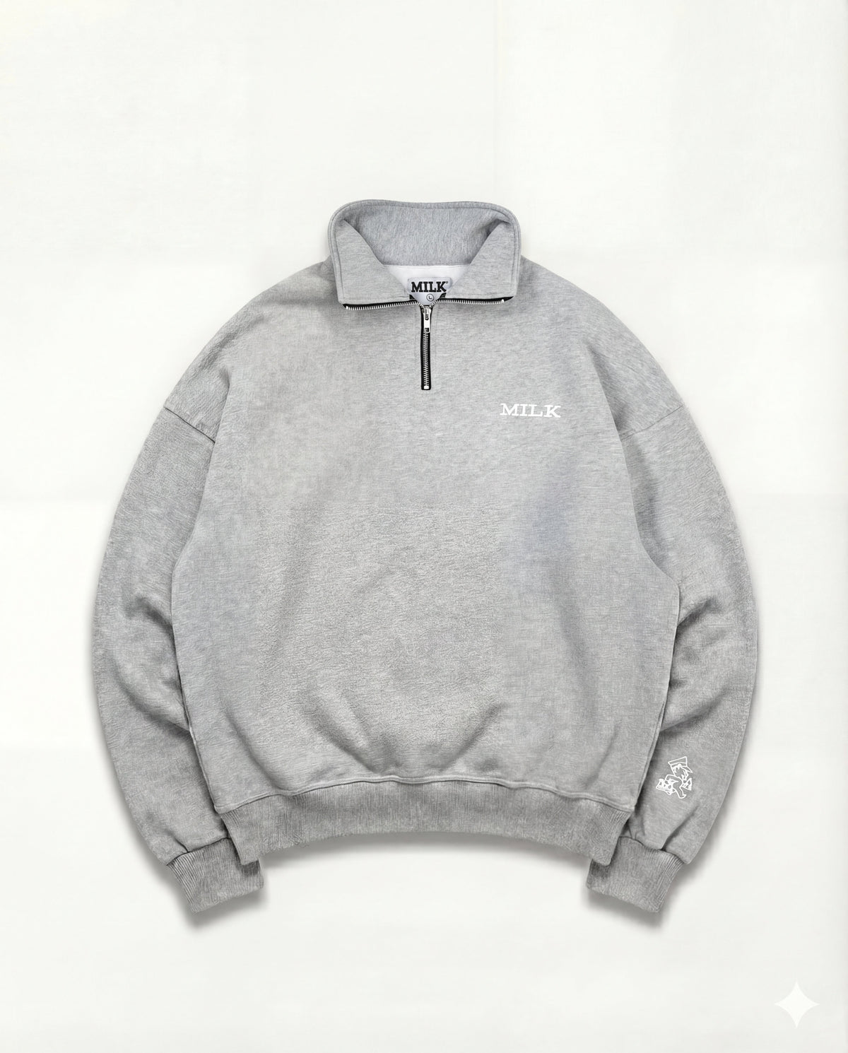 All Day 1/4 Zip - Grey #Colour_Grey